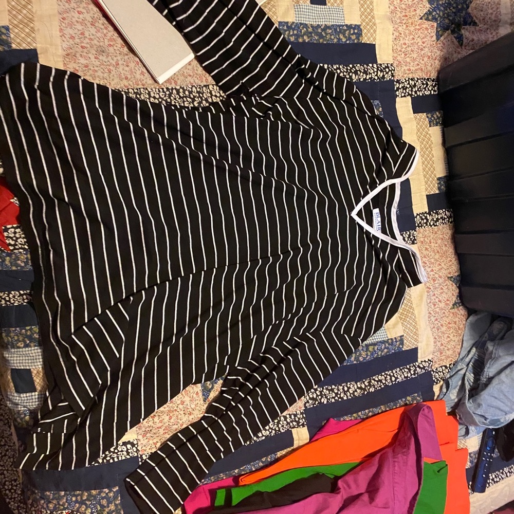 Black stripped shirt long sleeve